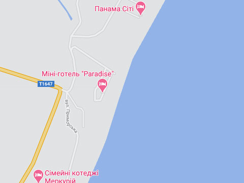 Карта Грибовка частный сектор коттедж Валерия