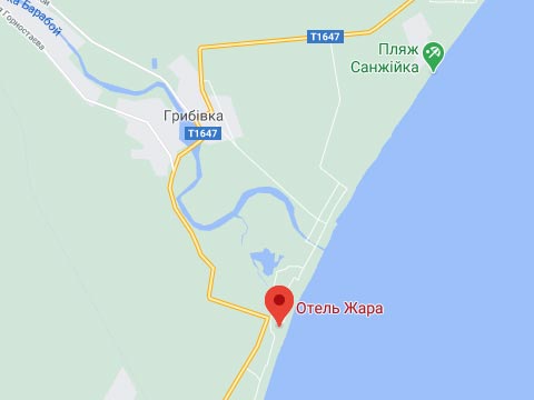 Карта Грибовка частный сектор коттедж Жара