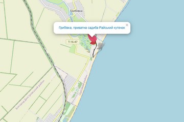 Карта Грибівка Райський куточок