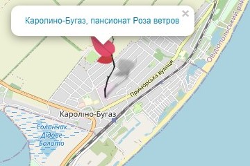 Карта Кароліно-Бугаз Роза вітрів