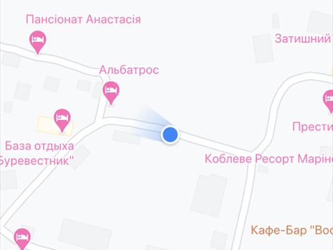 Карта Коблево готель Посмішка літа