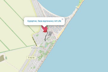 Карта Курортне Artlife