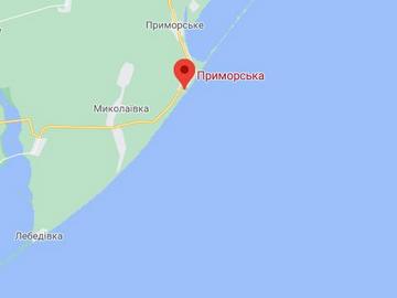 Карта Курортне Приморська