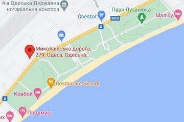 Карта Одеса Лузанівка Лузанівка