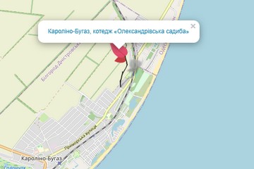 Карта Кароліно-Бугаз Олександрівська садиба