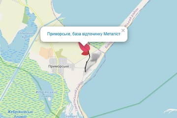 Карта Приморське Металіст