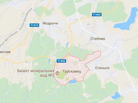 Трускавець карта
