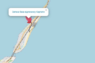 Карта Затока база відпочинку Карпати