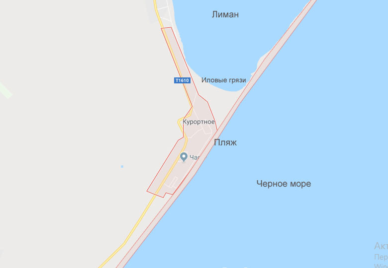 Одеса Курортне карта, вулиці, житло, розташування готелів, баз відпочинку