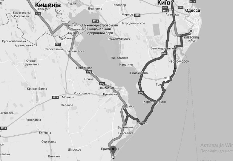 Курортне карта, вулиці, житло