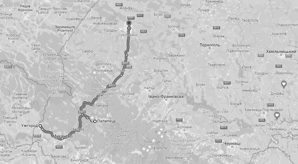 Пилипець карта Гугла