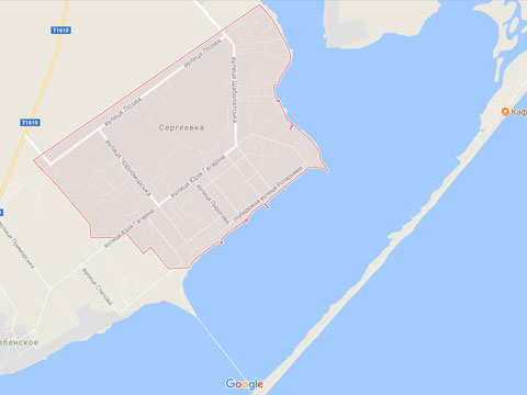 Супутникова карта Сергіївки